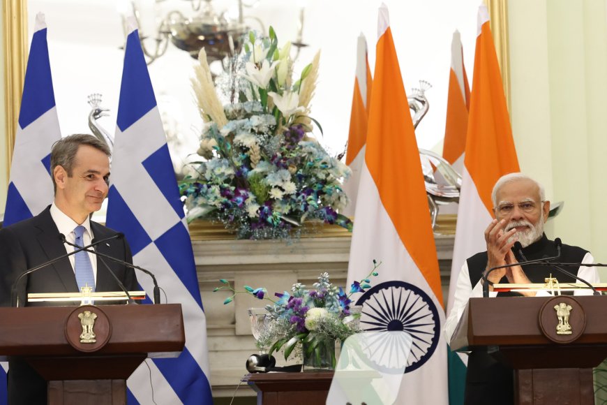 भारत और यूनान के बीच आईएमईसी के शीघ्र क्रियान्वयन के लिए विचार विमर्श