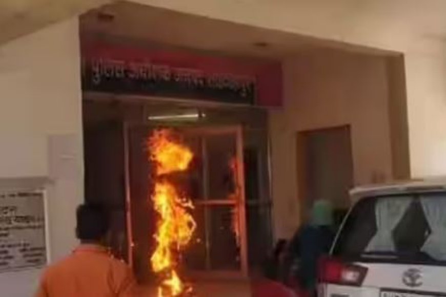 शाहजहांपुर में युवक ने एसपी ऑफिस में किया आत्मदाह का प्रयास