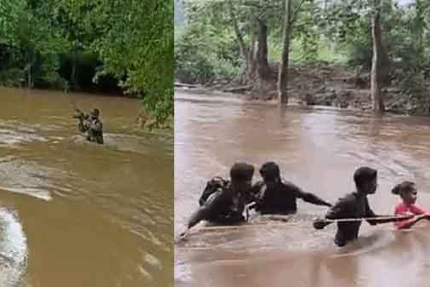 छत्तीसगढ़&सुकमा में बारिश से उफान पर नदी&नाले, नक्सल प्रभावित इलाके में 12 ग्रामीणों का रेस्क्यू