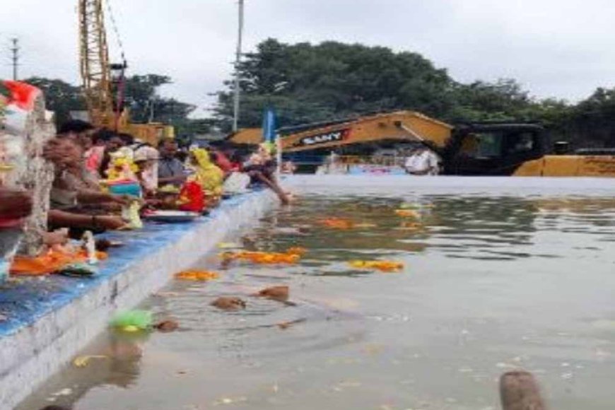 भोपाल के शाहपुरा विसर्जन घाट पर दारोगा की जगह कोई और था तैनात, निगमायुक्त ने किया मुख्यालय में अटैच